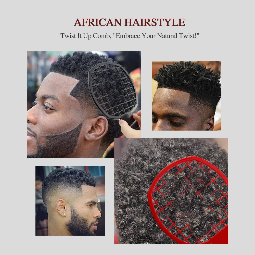 Natural Hairstyling Tools - Twist Wave Hair Tool, Abs Handle, Suitable for African Twists
