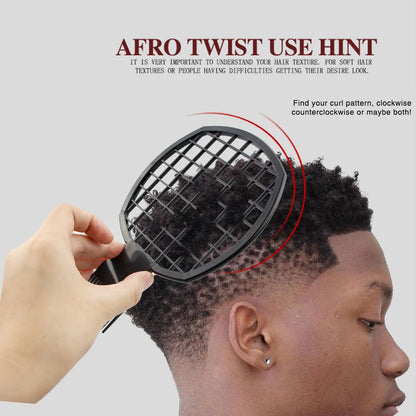 Natural Hairstyling Tools - Twist Wave Hair Tool, Abs Handle, Suitable for African Twists