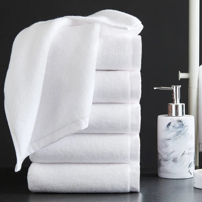 High Quality New 100% Cotton Bath Towels White