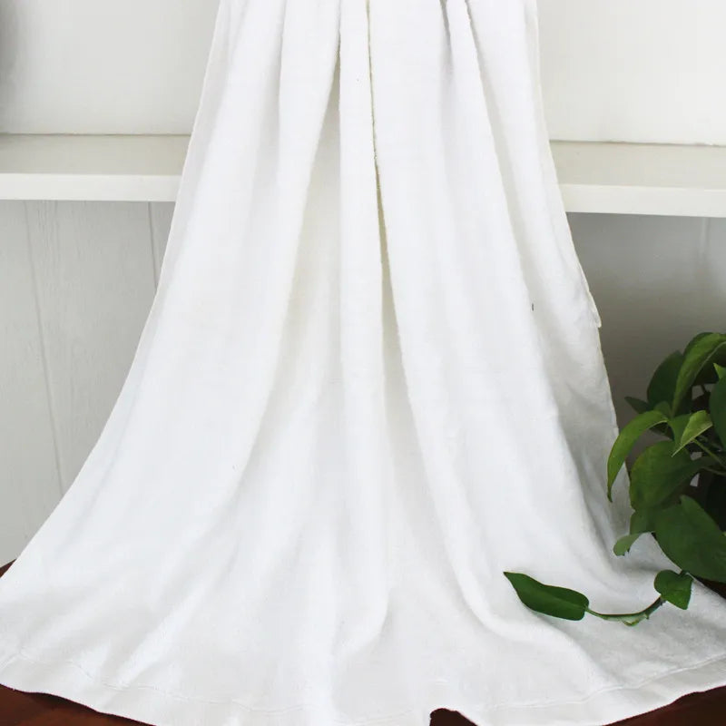 High Quality New 100% Cotton Bath Towels White