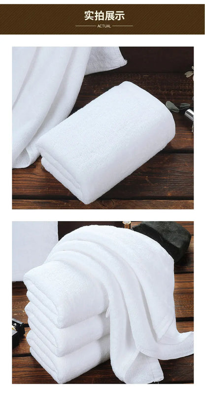 High Quality New 100% Cotton Bath Towels White