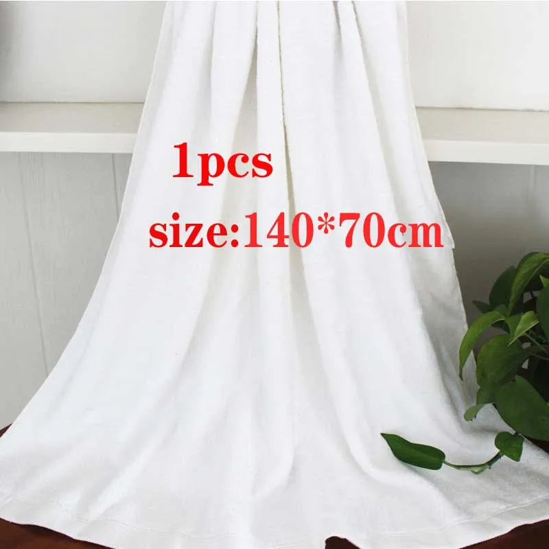 High Quality New 100% Cotton Bath Towels White