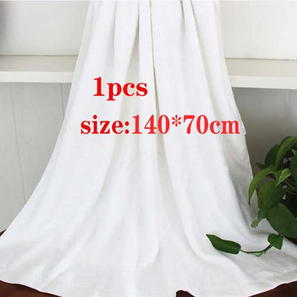 High Quality New 100% Cotton Bath Towels White