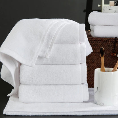 High Quality New 100% Cotton Bath Towels White