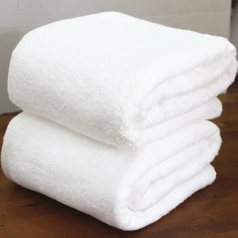 High Quality New 100% Cotton Bath Towels White