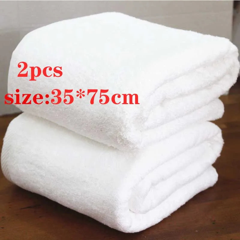 High Quality New 100% Cotton Bath Towels White