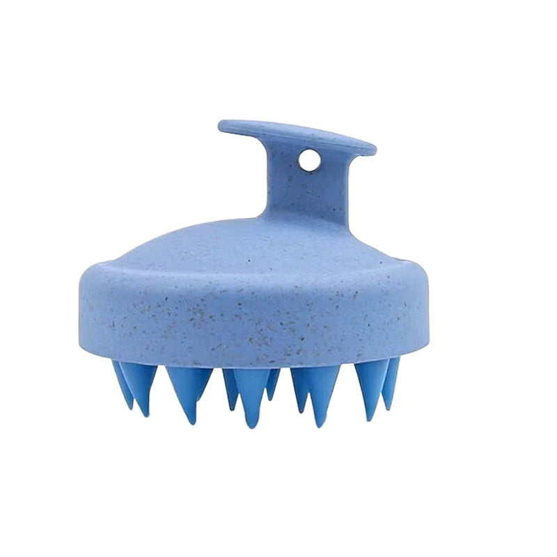 Hair Wash Brush TPE+Wheat Straw Hair Wash Brush Scalp Stop Itch Scratching