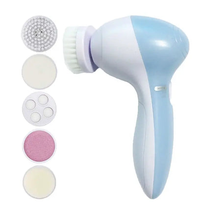 Electric Facial Cleaner 5 IN 1 Face Cleansing Brush Wash Machine Spa Skin Care Massager