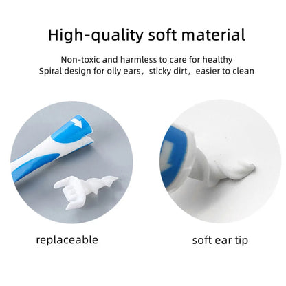 16 pcs Ear Cleaning Tools Tools Ear Scoop Cleaning Ear Wax Silicone Soft Spiral