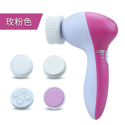 Electric Facial Cleaner 5 IN 1 Face Cleansing Brush Wash Machine Spa Skin Care Massager