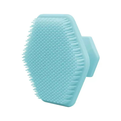 Exfoliating Silicone Brush Cleanser No Slip Handle Body Scrubber Cleans and Massages Skin