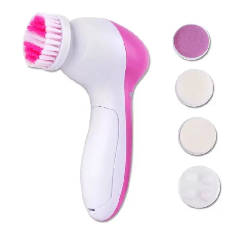 Electric Facial Cleaner 5 IN 1 Face Cleansing Brush Wash Machine Spa Skin Care Massager