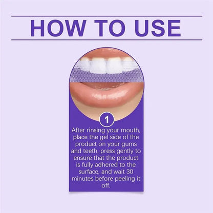 Purple Non-Sensitive Teeth Whitening Strips