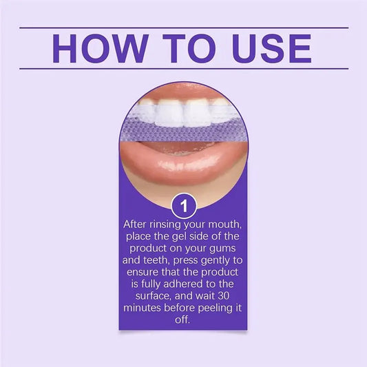 Purple Non-Sensitive Teeth Whitening Strips