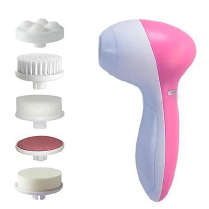 Electric Facial Cleaner 5 IN 1 Face Cleansing Brush Wash Machine Spa Skin Care Massager